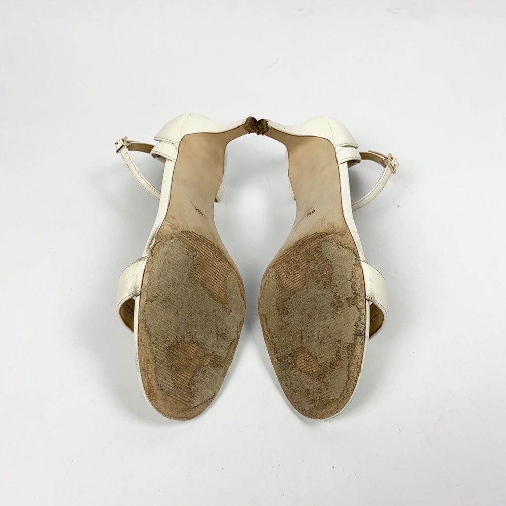 Talbots white ankle strap 2inch heel - Picture 4 of 5